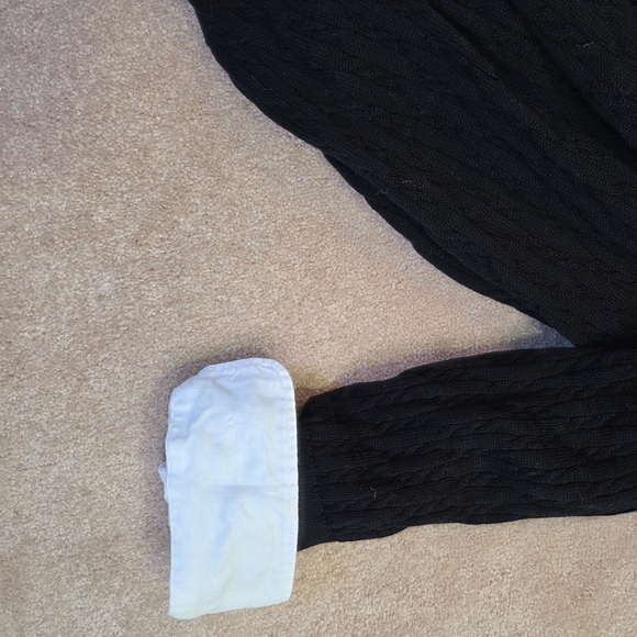 Tasso Elba black 100% cotton Sweater - Picture 8 of 10